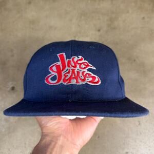 Vintage Y2k Navy blue JNCO flex fit style hat
